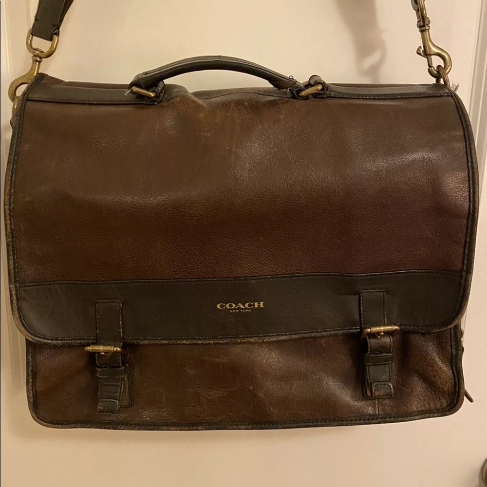 Coach Men’s Genuine Leather Messenger Bag